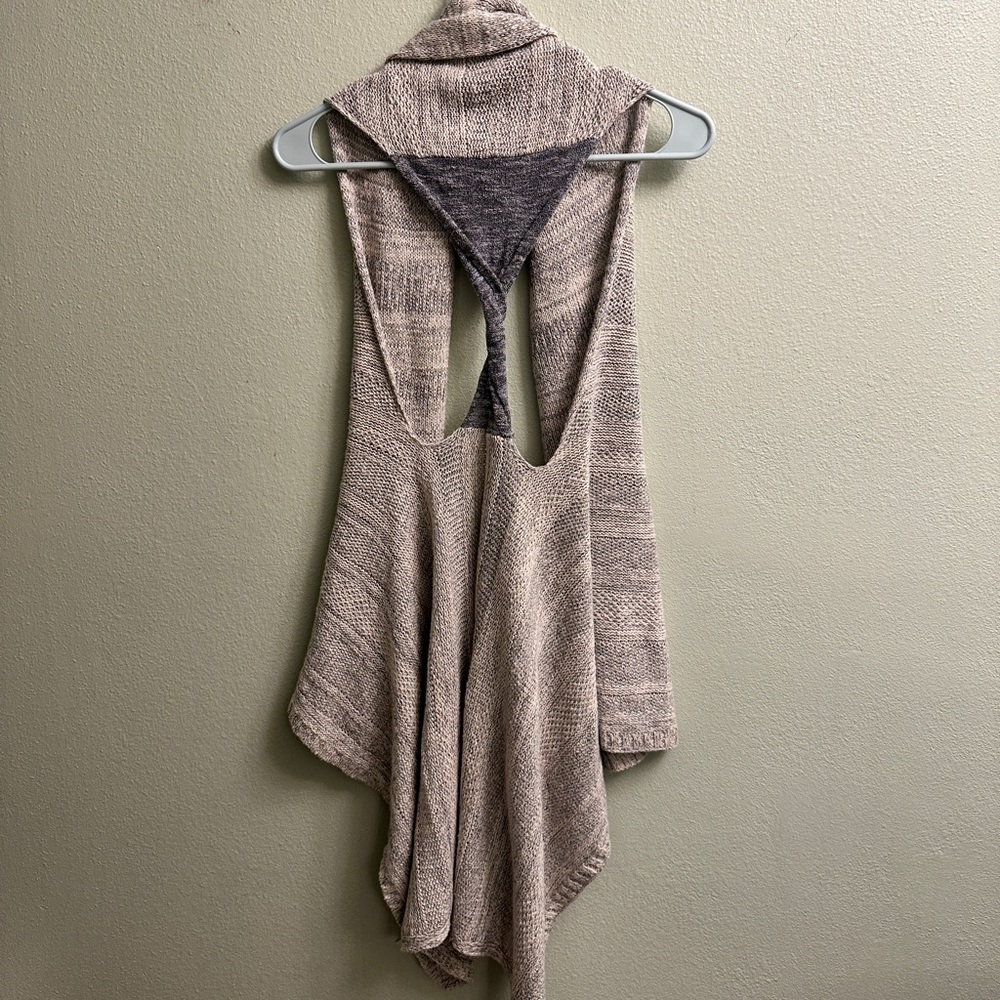 Anthropologie Sparrow Twist Back Draped Open Front Cardigan Size XS/S - Picture 2 of 9